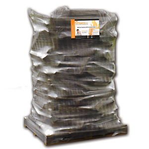 Premium-Brennholz 40 cm kammergetrocknet – Palette 1,85 Ster Eiche/Hainbuche/Buche