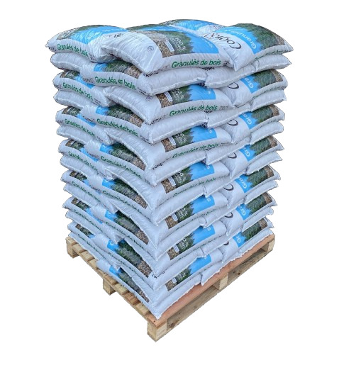 Cogra Holzpellets – Palette 70 Säcke à 15 kg (1.050 kg)