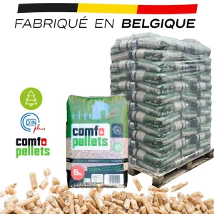 Comfo Pellets – Holzpellets-Palette 65 Sack à 15 kg (975 kg)