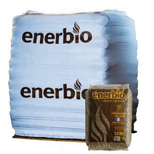 Enerbio Holzpellets – Palette 66 Sack à 15 kg (990 kg)