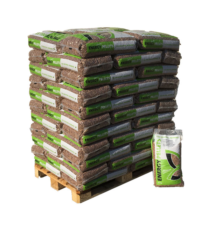 Energy Pellets Holzpellets – Palette 66 Säcke à 15 kg (990 kg)