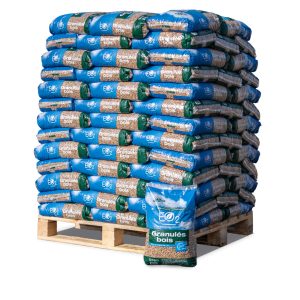 EO2 Holzpellets DINplus – Palette 66 Sack à 15 kg (990 kg)