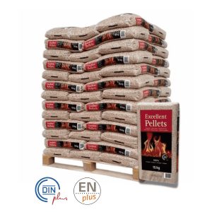 Excellent Pellets DINplus/ENplus A1 – Palette 70 Sack à 15 kg (1.050 kg)