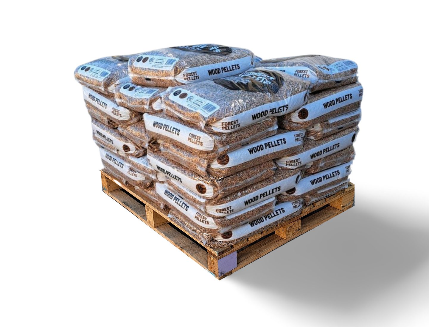 Forest Pellets Nadelholz – Halbpalette 36 Sack à 15 kg (540 kg)