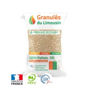 GDM Holzpellets DINplus/PEFC – Palette 72 Sack à 15 kg (1.080 kg)
