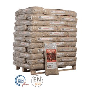 German Pellets DINplus/ENplus A1 – Palette 66 Sack à 15 kg (990 kg)