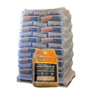 Giant Flames Holzpellets ENplus A1 – Palette 65 Sack à 15 kg (975 kg)
