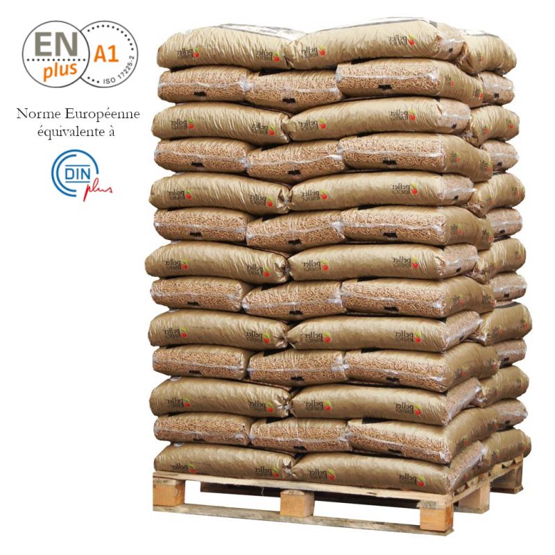 Gold Pellets ENplus A1 Premium – Palette 65 Sack à 15 kg (975 kg)