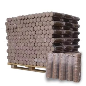 Holzbriketts Confort – 96 Pakete à 5 Stück, Palette ca. 925 kg