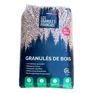 Holzpellets aus französischem Nadelholz – Palette 63 Sack à 15 kg (945 kg)