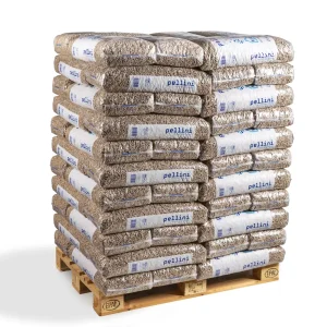 Holzpellets Pellini ENplus A1 – 100 % deutsches Nadelholz, 66 Sack à 15 kg