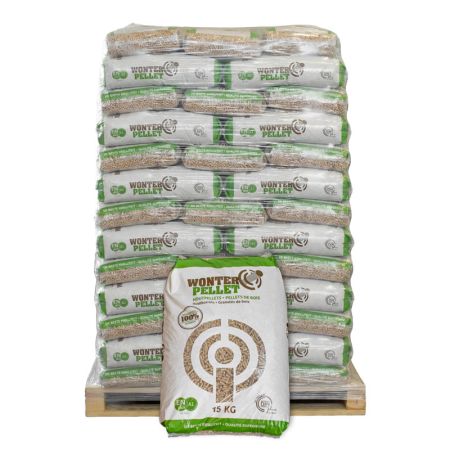 Holzpellets Wonterspan DINplus ENplus A1 – Palette 65 Sack à 15 kg