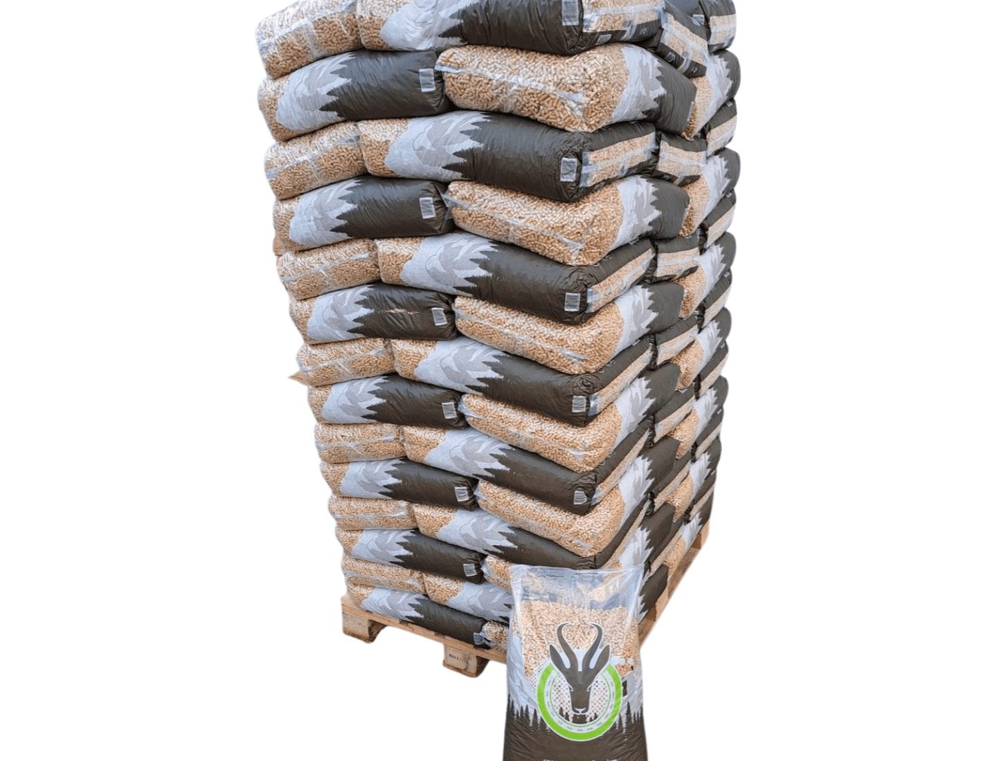Stark Pellet Holzpellets – Vollpalette 70 Sack à 15 kg (1.050 kg)