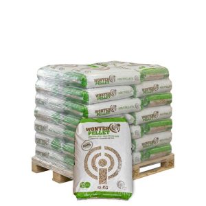 Wonderspan Holzpellets – Halbpalette 35 Sack à 15 kg (525 kg)