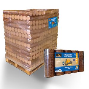Woodstock Holzbriketts Palette – 104 Packs à 5 Stück (ca. 1.004 kg)